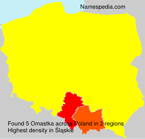 Surname Omastka in Poland