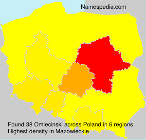 Surname Omiecinski in Poland Surname Omiecinski in Poland
