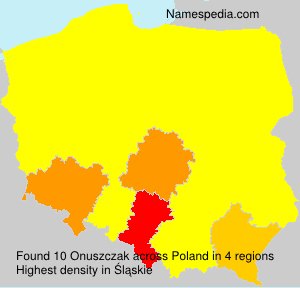 Surname Onuszczak in Poland Surname Onuszczak in Poland