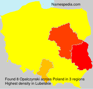 Surname Opalczynski in Poland Surname Opalczynski in Poland