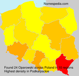 Surname Oparowski in Poland Surname Oparowski in Poland
