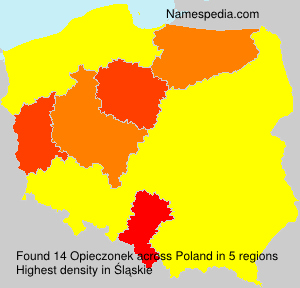 Surname Opieczonek in Poland Surname Opieczonek in Poland