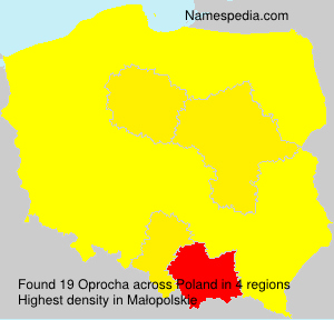 Surname Oprocha in Poland Surname Oprocha in Poland