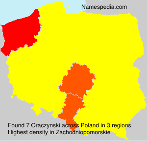 Surname Oraczynski in Poland Surname Oraczynski in Poland
