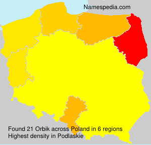 Surname Orbik in Poland Surname Orbik in Poland