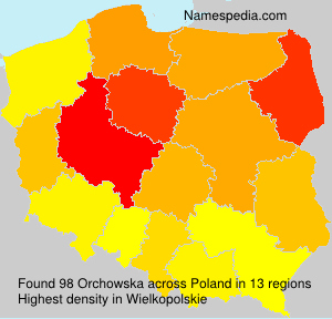Surname Orchowska in Poland Surname Orchowska in Poland