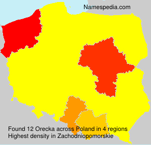 Surname Orecka in Poland Surname Orecka in Poland