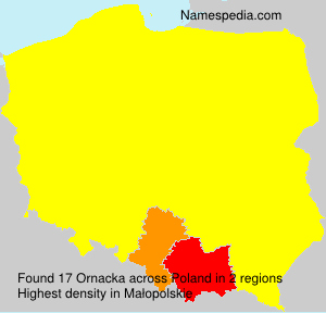 Surname Ornacka in Poland