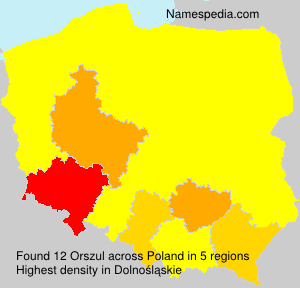 Surname Orszul in Poland Surname Orszul in Poland