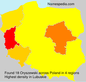 Surname Oryszewski in Poland Surname Oryszewski in Poland