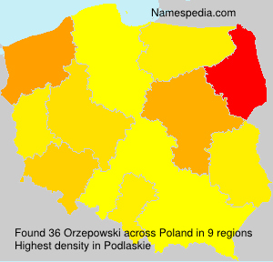 Surname Orzepowski in Poland Surname Orzepowski in Poland