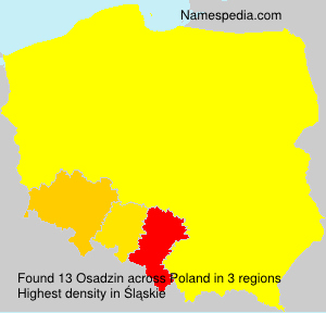 Surname Osadzin in Poland Surname Osadzin in Poland