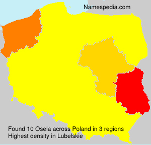 Surname Osela in Poland Surname Osela in Poland