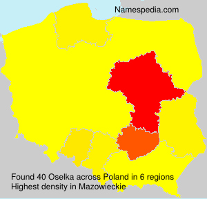 Surname Oselka in Poland Surname Oselka in Poland