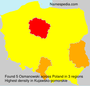 Surname Osmanowski in Poland Surname Osmanowski in Poland