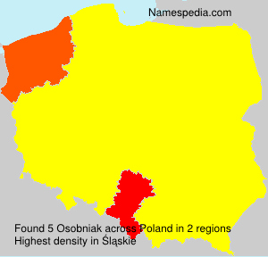 Surname Osobniak in Poland Surname Osobniak in Poland