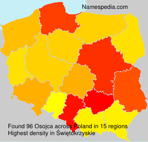 Surname Osojca in Poland Surname Osojca in Poland