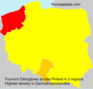 Surname Ostroglowa in Poland Surname Ostroglowa in Poland