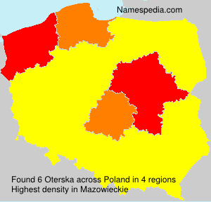 Surname Oterska in Poland Surname Oterska in Poland