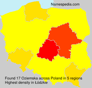 Surname Oziemska in Poland Surname Oziemska in Poland