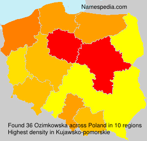 Surname Ozimkowska in Poland Surname Ozimkowska in Poland