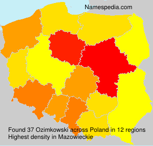 Surname Ozimkowski in Poland Surname Ozimkowski in Poland