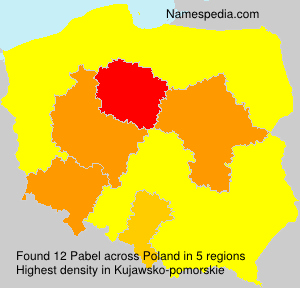 Surname Pabel in Poland Surname Pabel in Poland