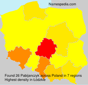 Surname Pabijanczyk in Poland Surname Pabijanczyk in Poland