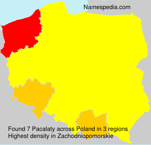 Surname Pacalaty in Poland Surname Pacalaty in Poland