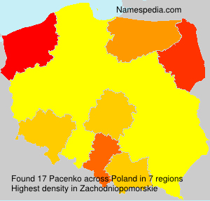 Surname Pacenko in Poland Surname Pacenko in Poland