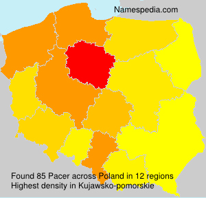 Surname Pacer in Poland Surname Pacer in Poland