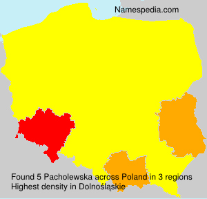 Surname Pacholewska in Poland Surname Pacholewska in Poland