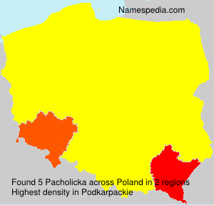 Surname Pacholicka in Poland Surname Pacholicka in Poland