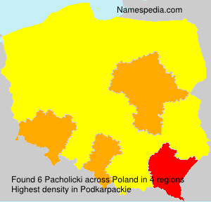 Surname Pacholicki in Poland Surname Pacholicki in Poland