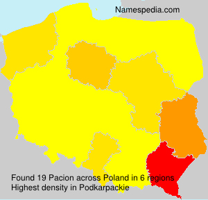 Surname Pacion in Poland Surname Pacion in Poland