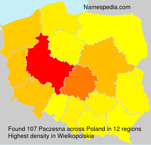 Surname Paczesna in Poland Surname Paczesna in Poland