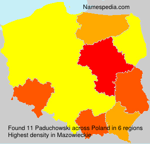 Surname Paduchowski in Poland Surname Paduchowski in Poland