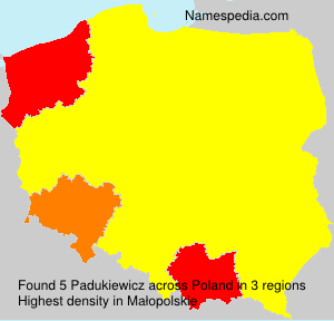 Surname Padukiewicz in Poland Surname Padukiewicz in Poland