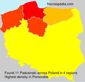 Surname Padusinski in Poland Surname Padusinski in Poland