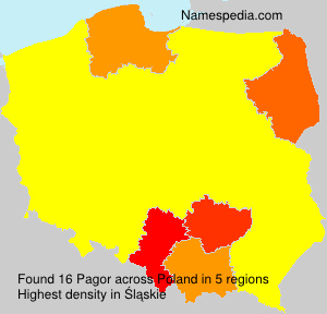 Surname Pagor in Poland Surname Pagor in Poland