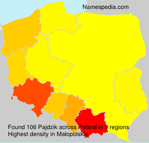 Surname Pajdzik in Poland Surname Pajdzik in Poland