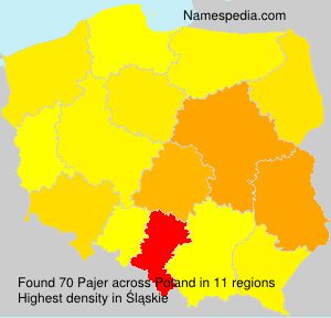 Surname Pajer in Poland Surname Pajer in Poland