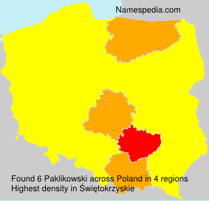 Surname Paklikowski in Poland Surname Paklikowski in Poland