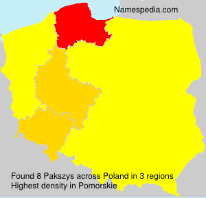 Surname Pakszys in Poland Surname Pakszys in Poland