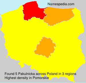 Surname Pakulnicka in Poland Surname Pakulnicka in Poland