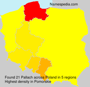 Surname Pallach in Poland