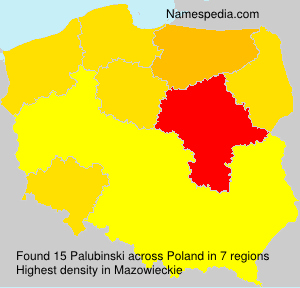 Surname Palubinski in Poland