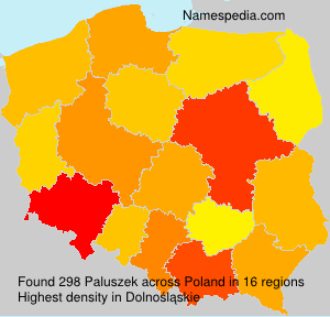 Surname Paluszek in Poland Surname Paluszek in Poland