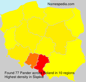 Surname Pander in Poland Surname Pander in Poland
