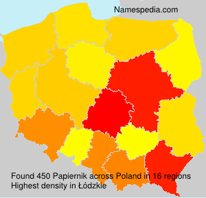Surname Papiernik in Poland